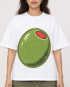 Mockup Boxy Heavyweight Tee White female close-up 02