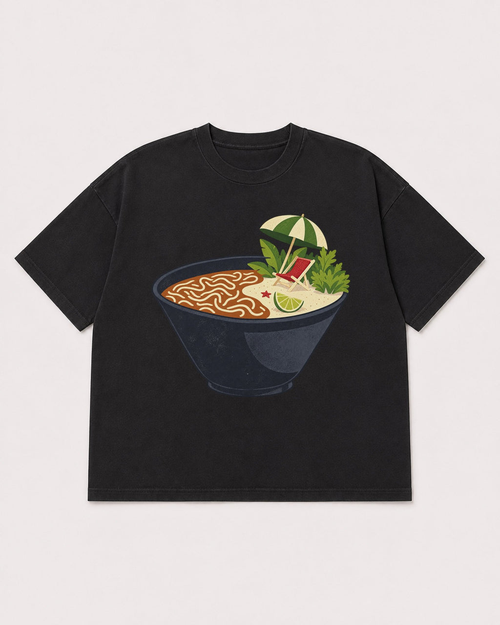 Mockup Boxy Heavyweight Tee Black product