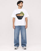 Mockup Boxy Heavyweight Tee White male full-body 02