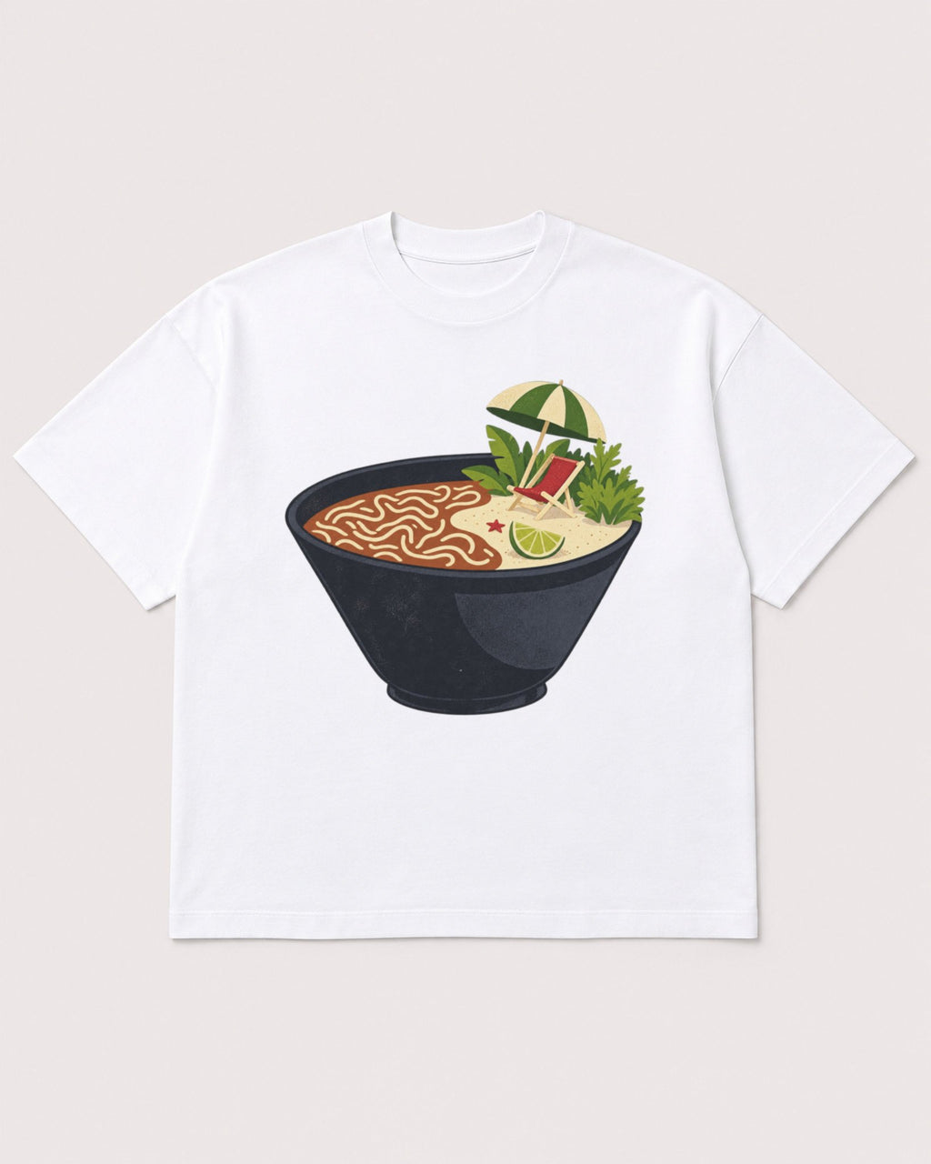 Mockup Boxy Heavyweight Tee White product