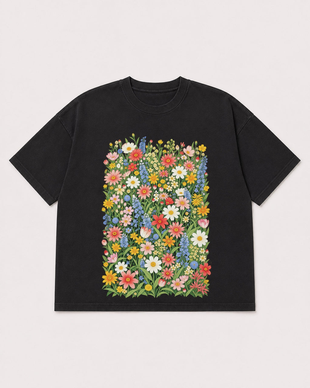 Mockup Boxy Heavyweight Tee Black product