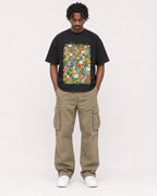 Mockup Boxy Heavyweight Tee Black male full-body 04