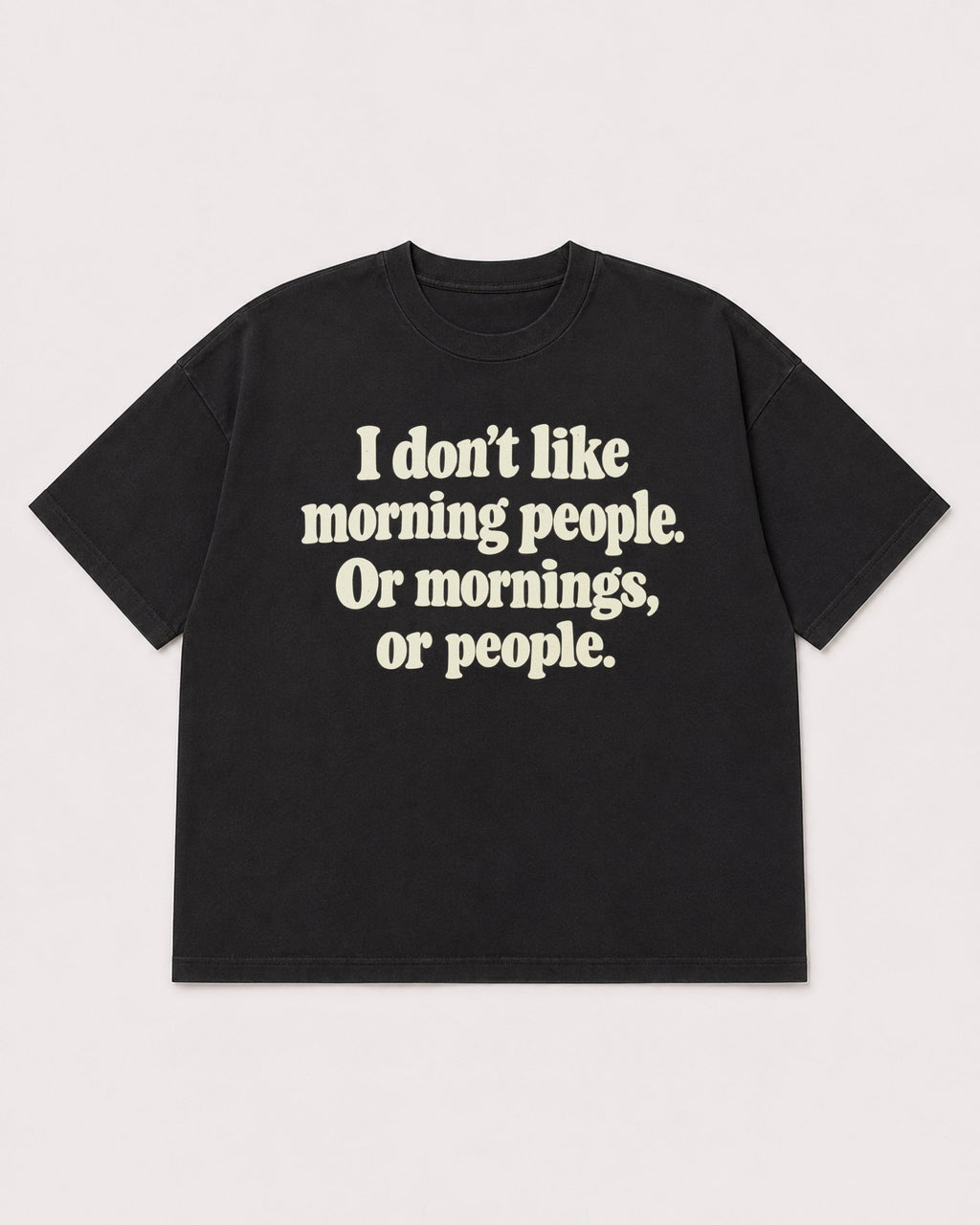 Mockup Boxy Heavyweight Tee Black product