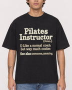 Mockup Boxy Heavyweight Tee Black male close-up 06