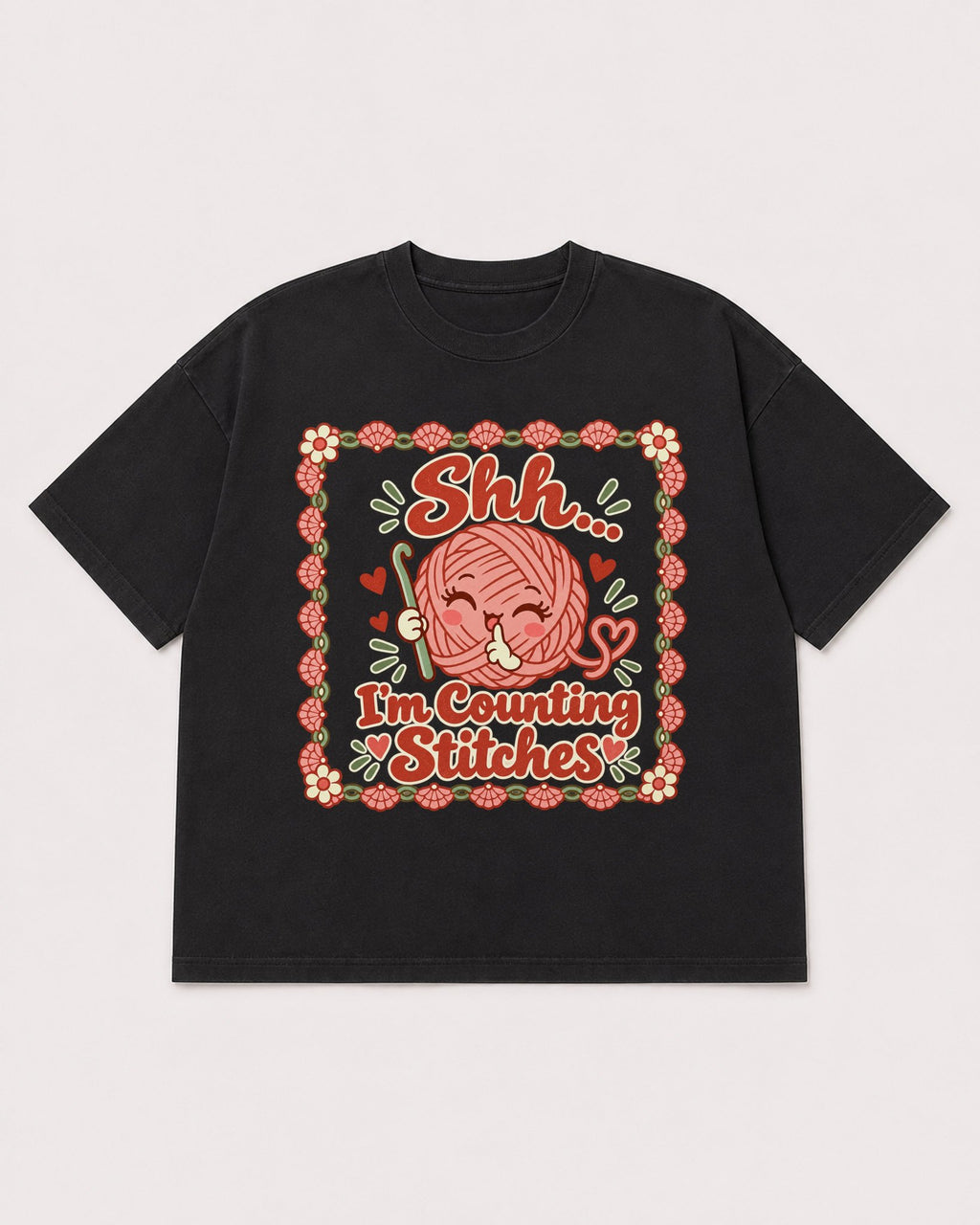 Mockup Boxy Heavyweight Tee Black product