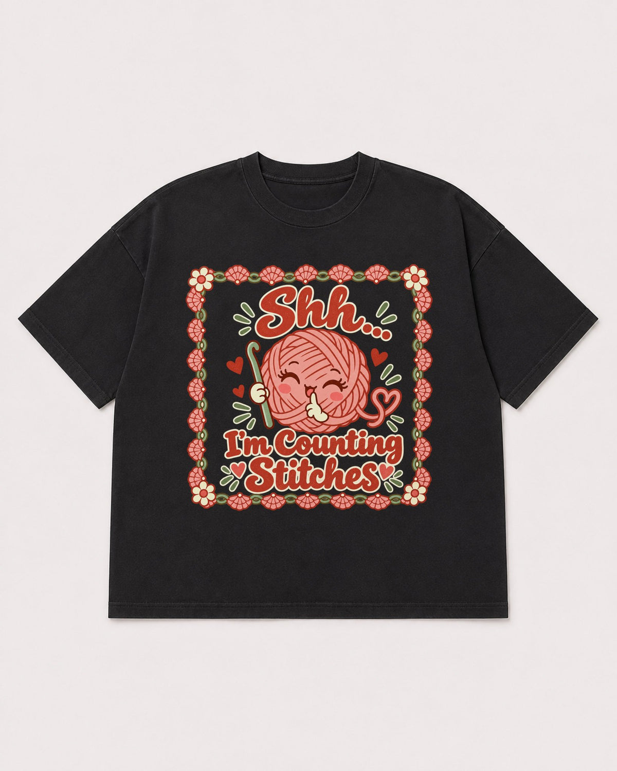 Mockup Boxy Heavyweight Tee Black product