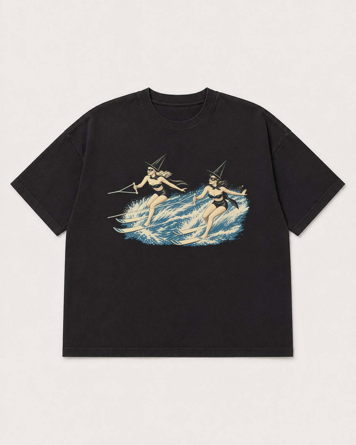 Mockup Boxy Heavyweight Tee Black product