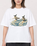Mockup Boxy Heavyweight Tee White female close-up 33