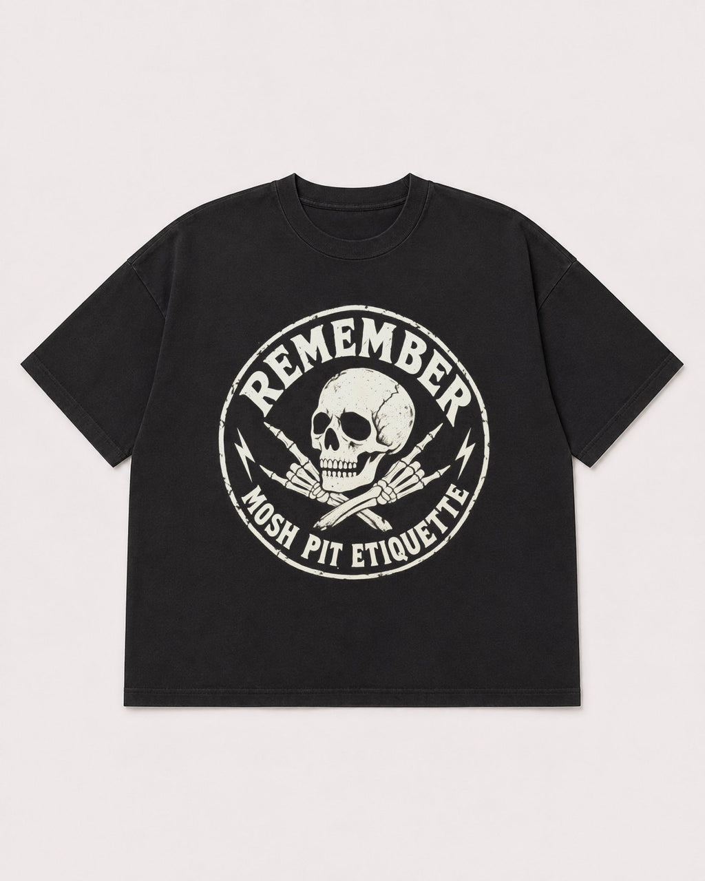 Mockup Boxy Heavyweight Tee Black product