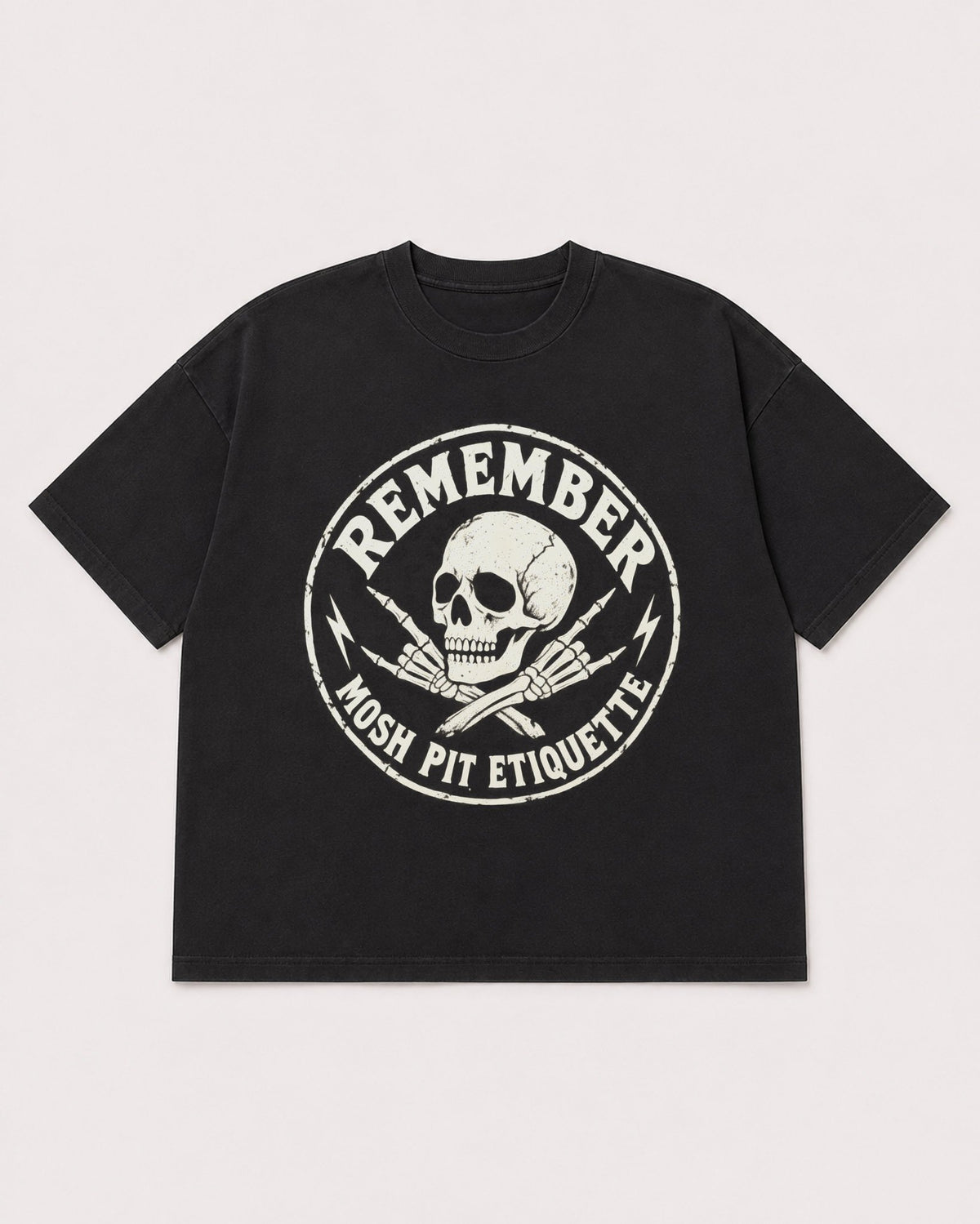 Mockup Boxy Heavyweight Tee Black product