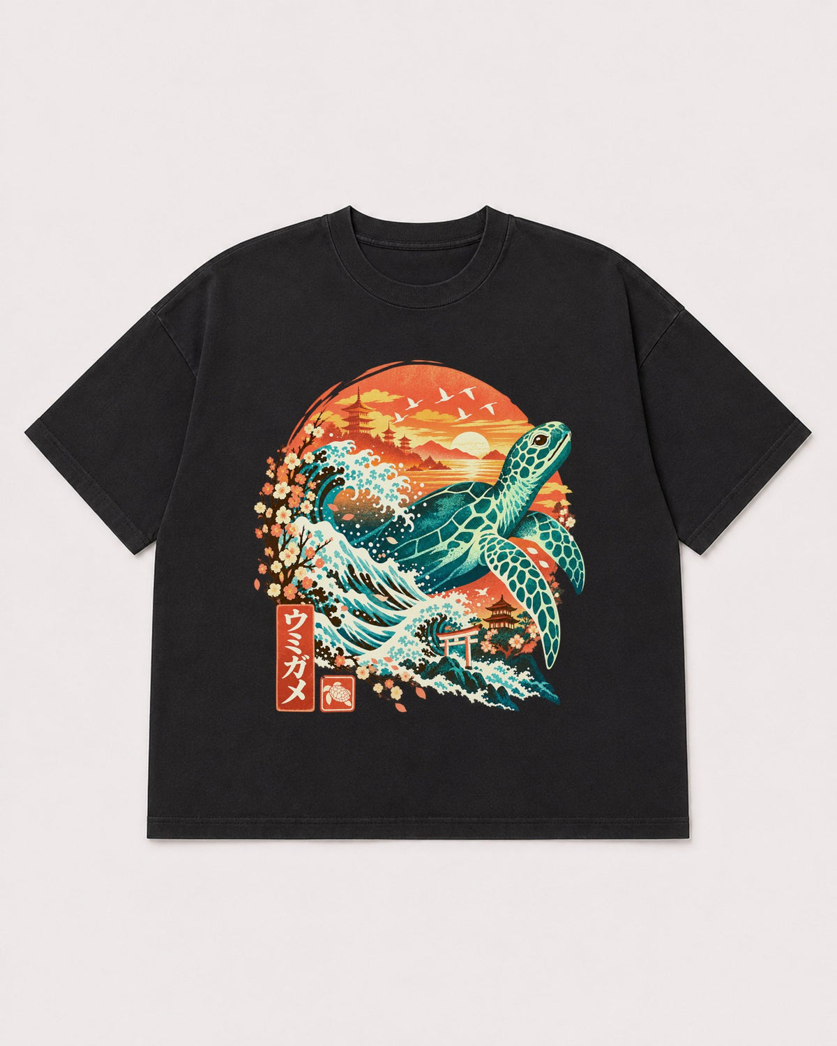 Mockup Boxy Heavyweight Tee Black product