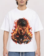 Mockup Boxy Heavyweight Tee White male close-up 03