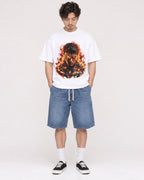 Mockup Boxy Heavyweight Tee White male full-body 03