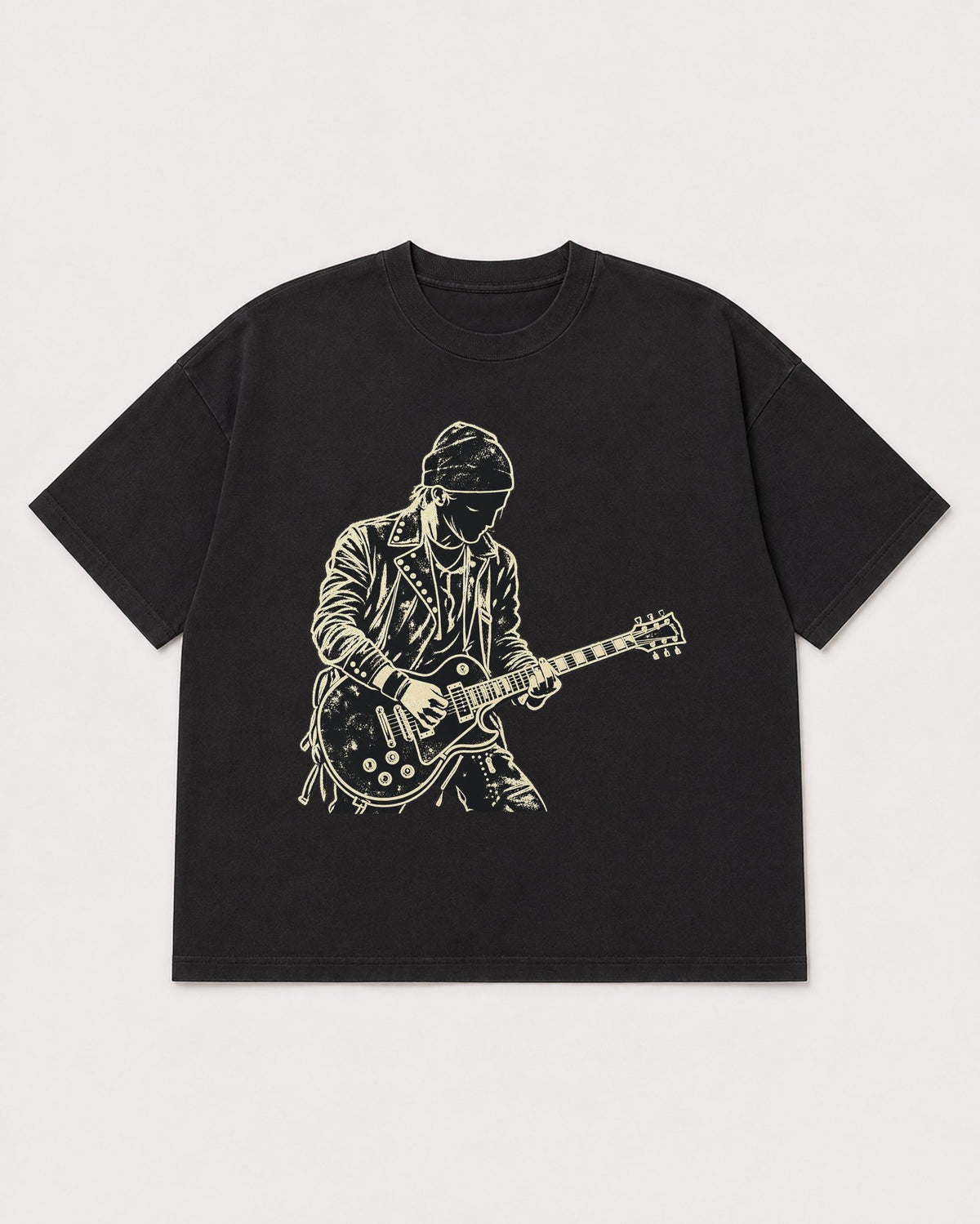 Mockup Boxy Heavyweight Tee Black product