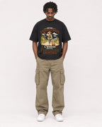 Mockup Boxy Heavyweight Tee Black male full-body 04