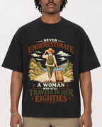 Mockup Boxy Heavyweight Tee Black male close-up 04