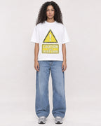 Mockup Boxy Heavyweight Tee White female full-body 10