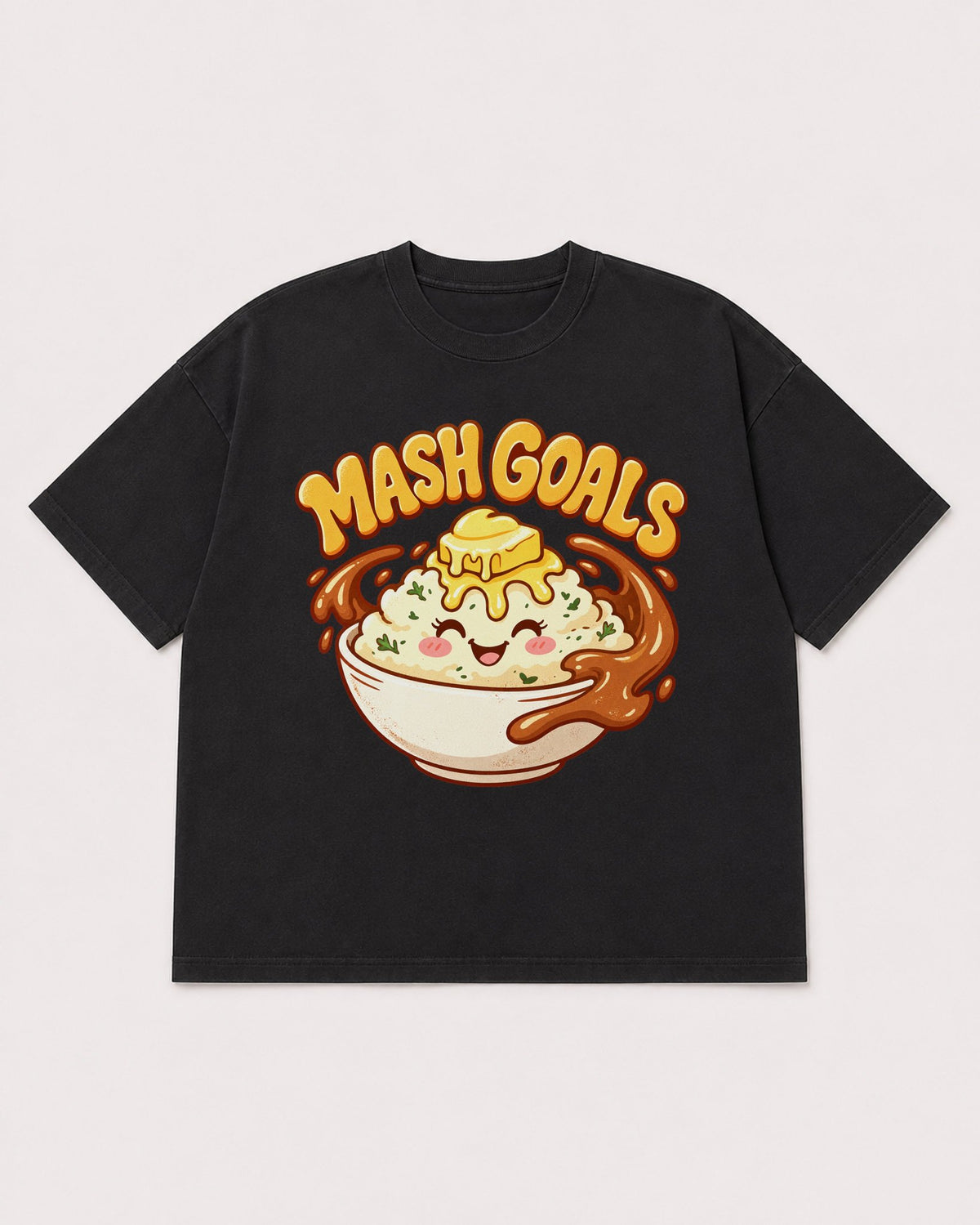 Mockup Boxy Heavyweight Tee Black product