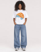 Mockup Boxy Heavyweight Tee White female full-body 05