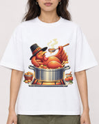 Mockup Boxy Heavyweight Tee White female close-up 02
