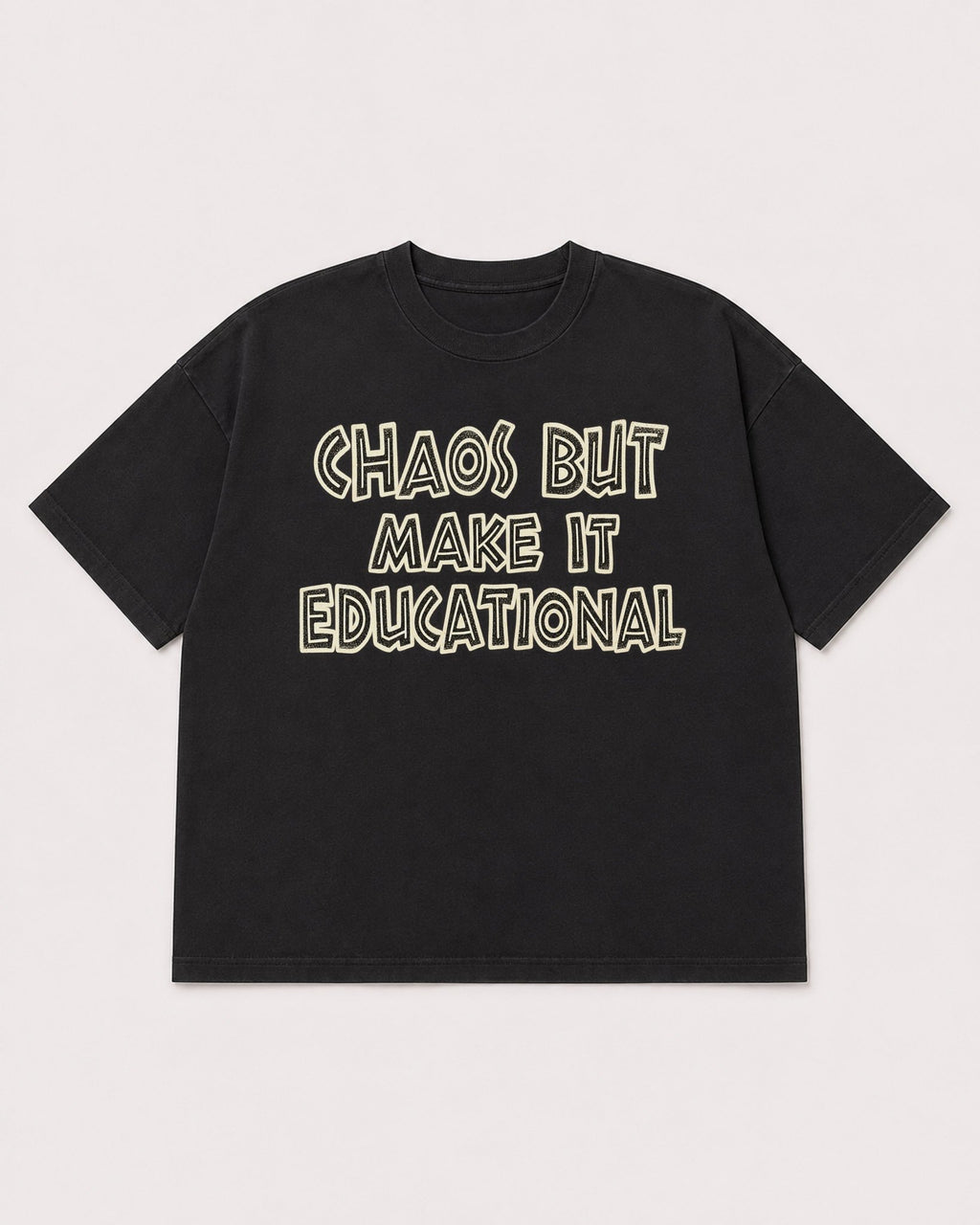 Mockup Boxy Heavyweight Tee Black product