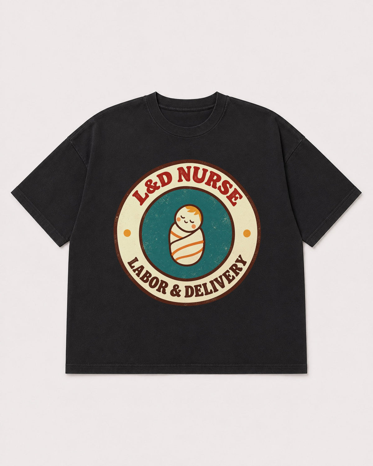 Mockup Boxy Heavyweight Tee Black product