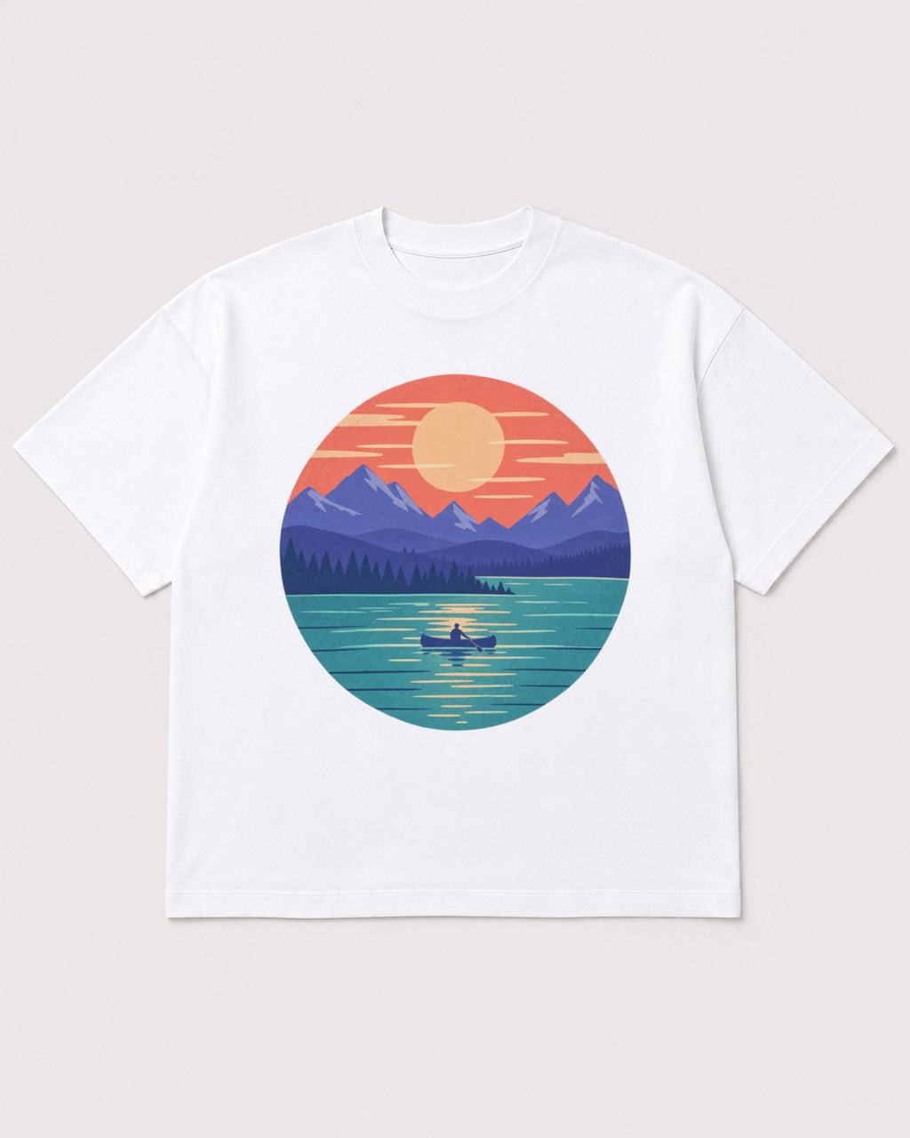 Mockup Boxy Heavyweight Tee White product