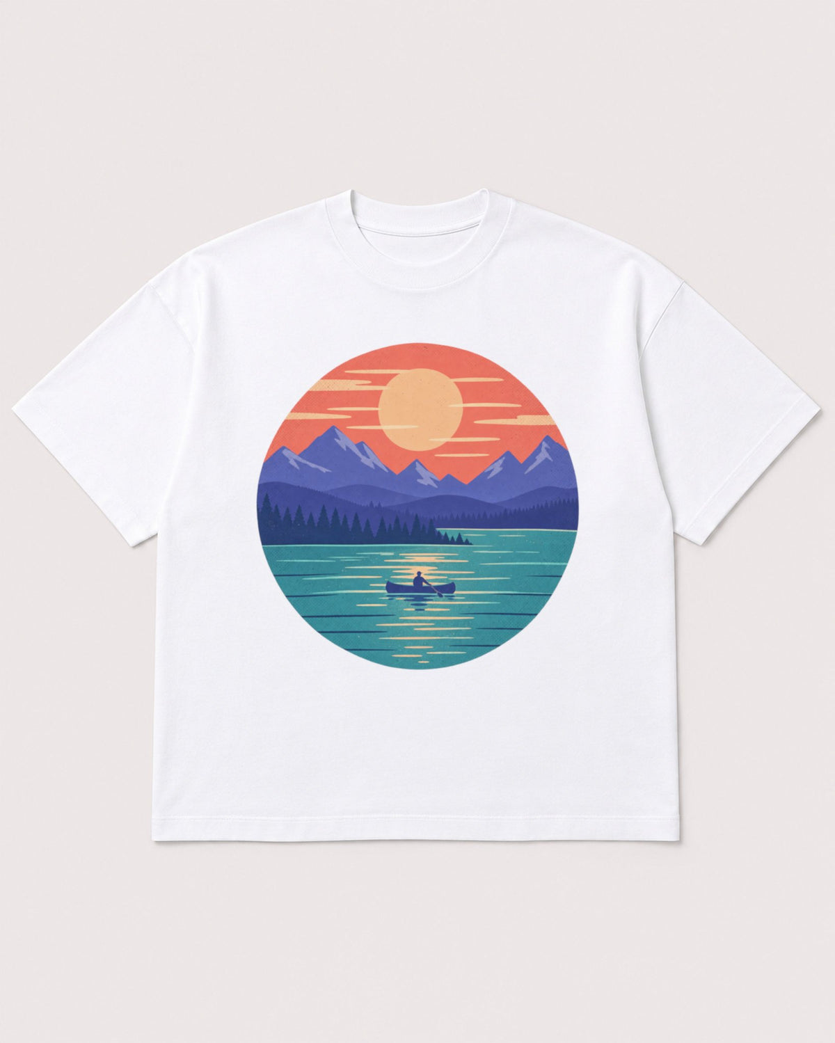 Mockup Boxy Heavyweight Tee White product