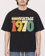Mockup Boxy Heavyweight Tee Black male close-up 03