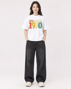 Mockup Boxy Heavyweight Tee White female full-body 03
