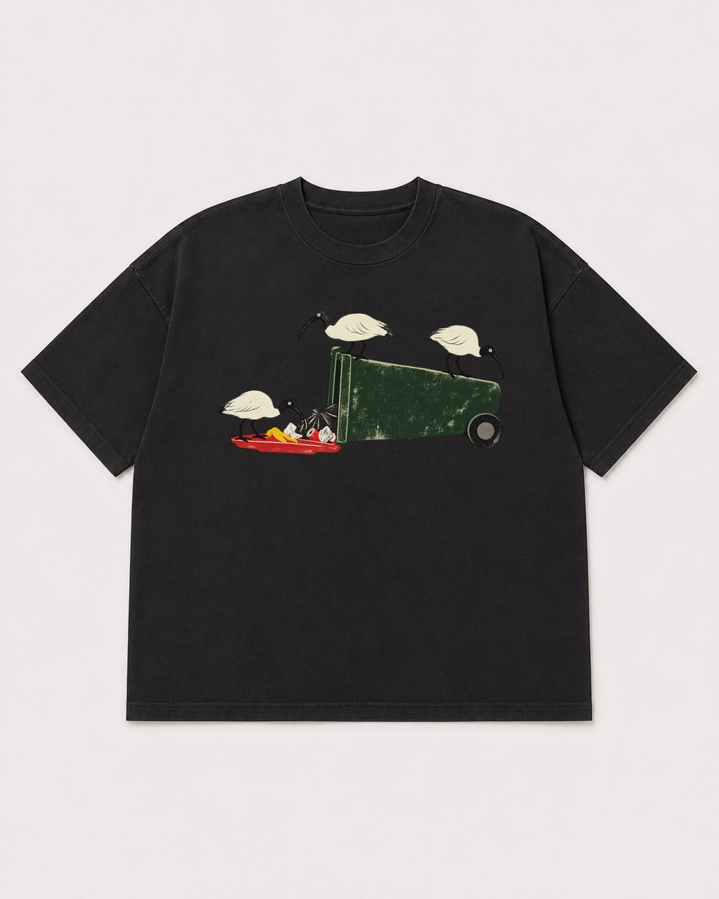 Mockup Boxy Heavyweight Tee Black product