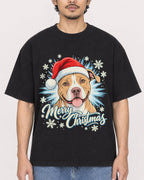 Mockup Boxy Heavyweight Tee Black male close-up 02