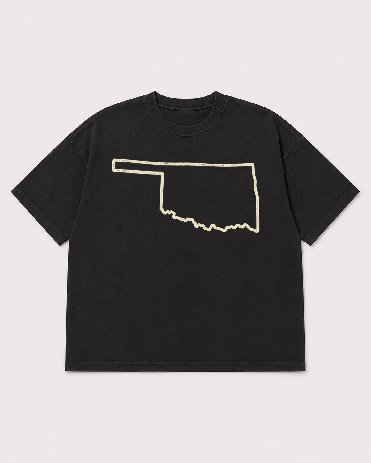 Mockup Boxy Heavyweight Tee Black product