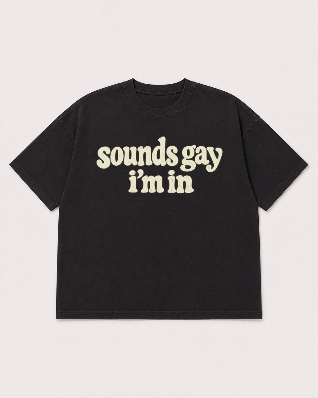 Mockup Boxy Heavyweight Tee Black product