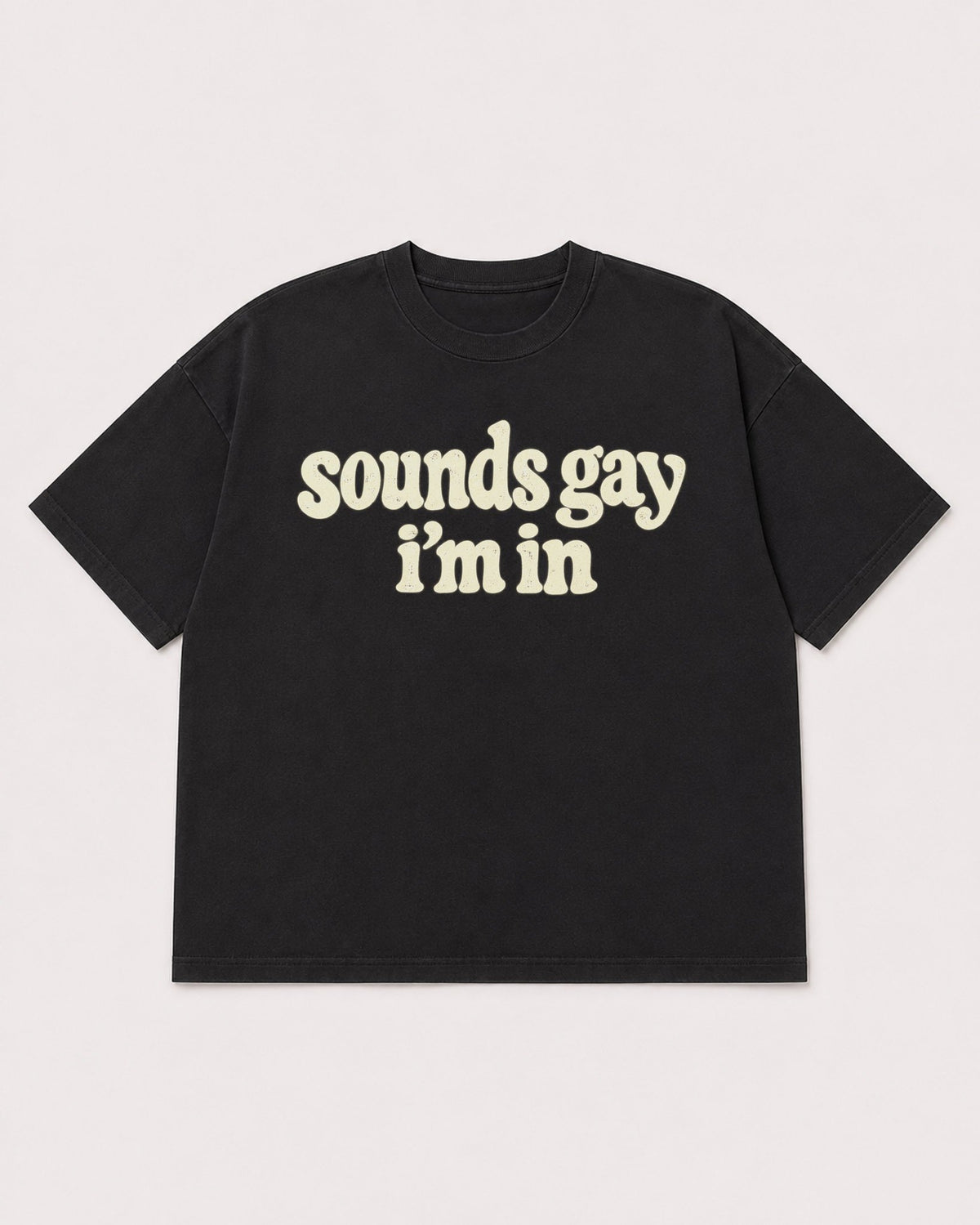 Mockup Boxy Heavyweight Tee Black product