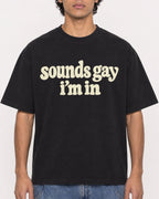 Mockup Boxy Heavyweight Tee Black male close-up 26