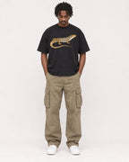 Mockup Boxy Heavyweight Tee Black male full-body 04