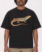 Mockup Boxy Heavyweight Tee Black male close-up 04