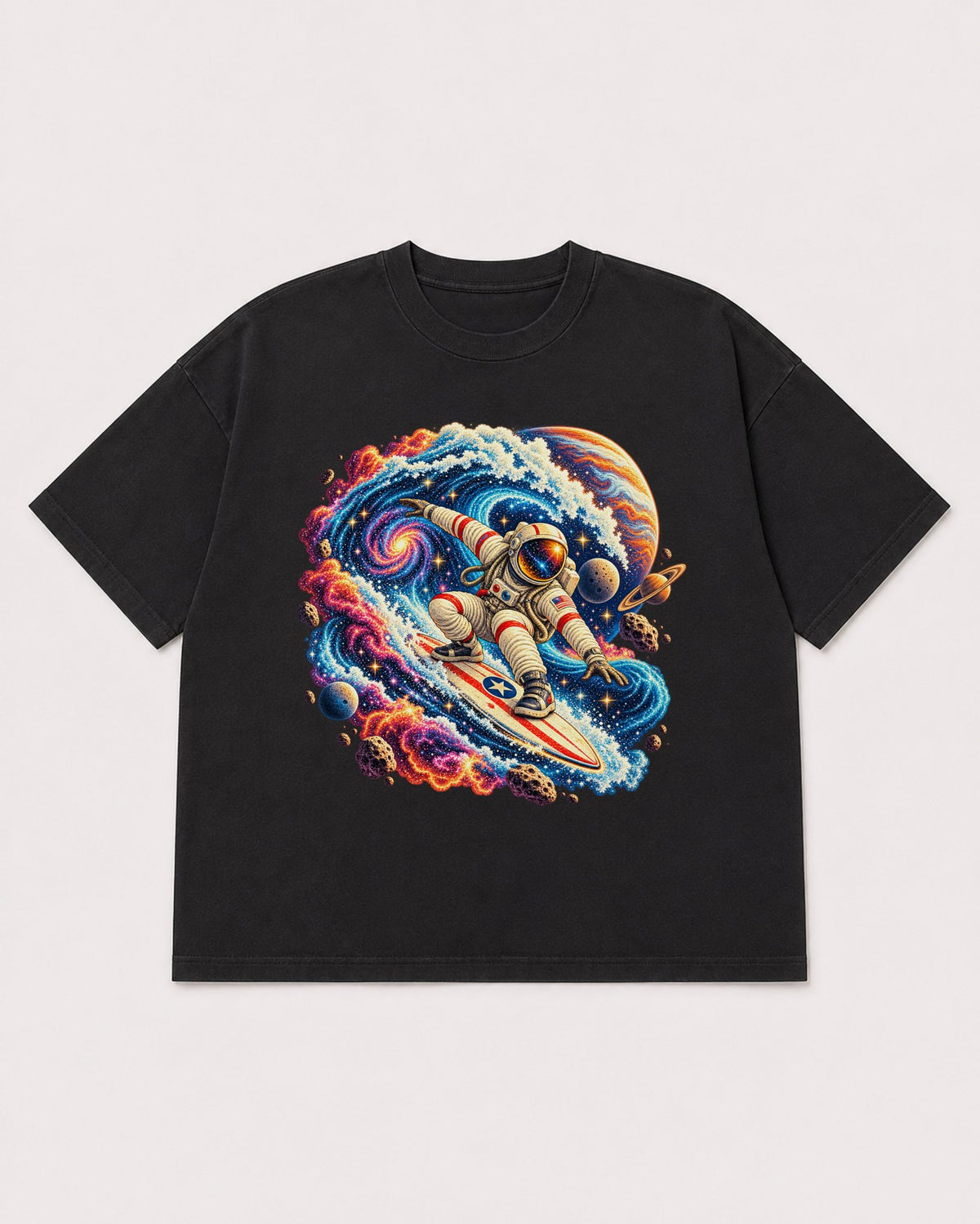 Mockup Boxy Heavyweight Tee Black product