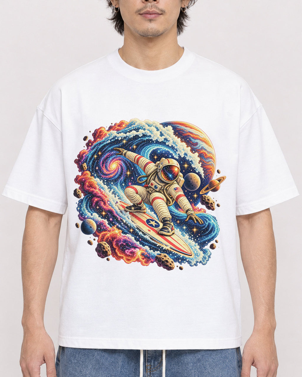 Mockup Boxy Heavyweight Tee White male close-up 03