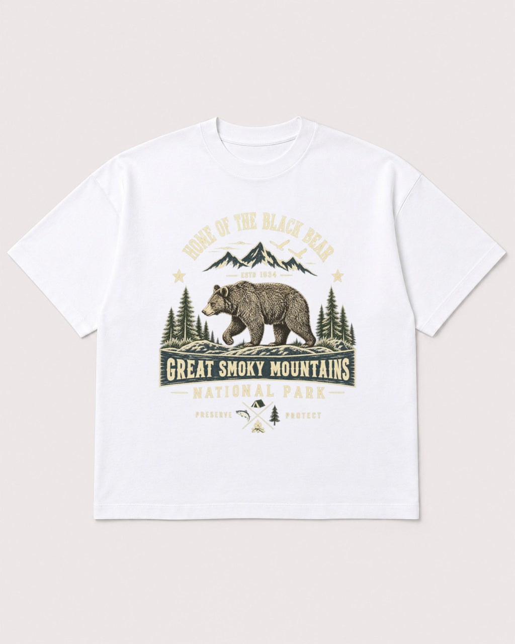 Mockup Boxy Heavyweight Tee White product