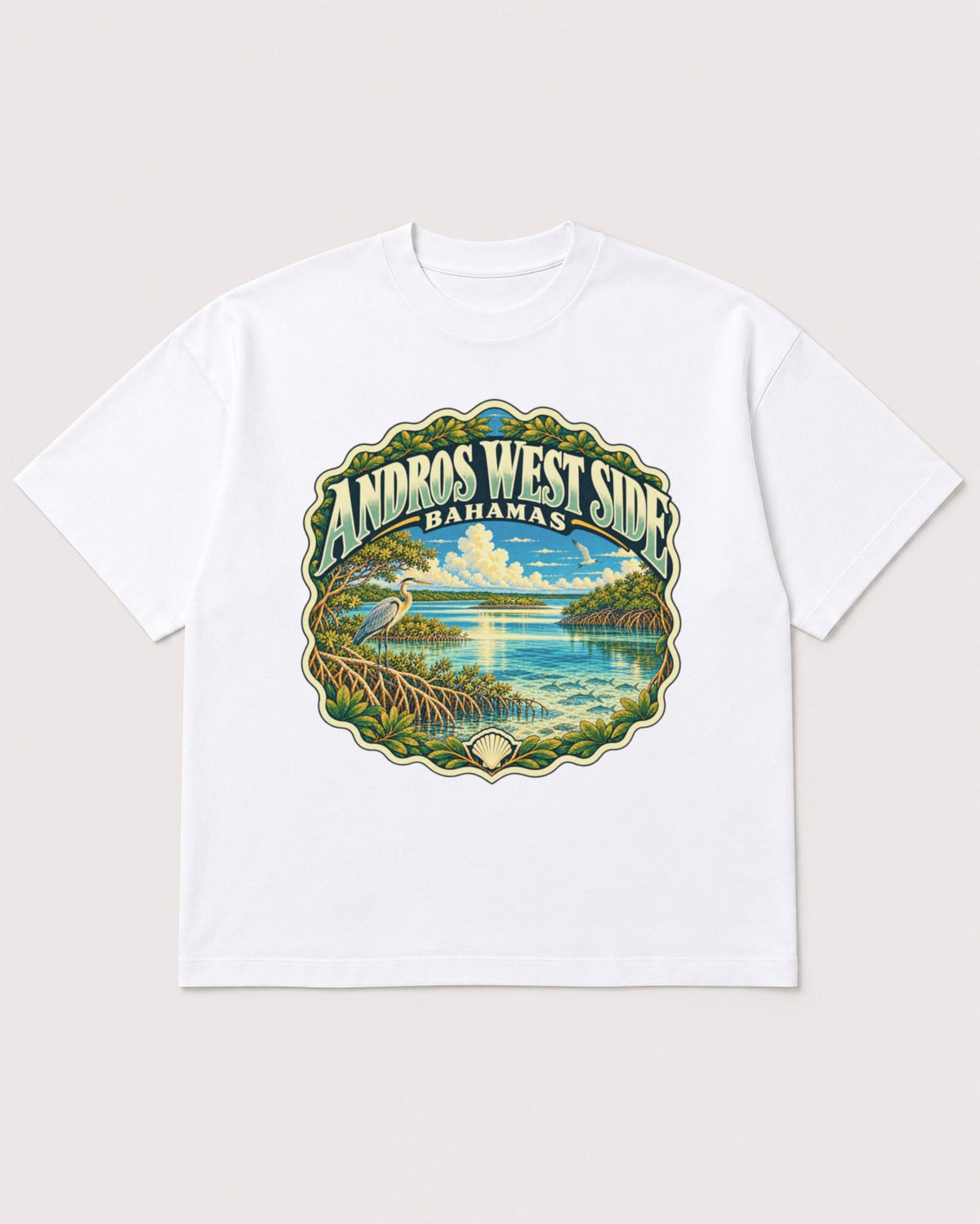 Mockup Boxy Heavyweight Tee White product