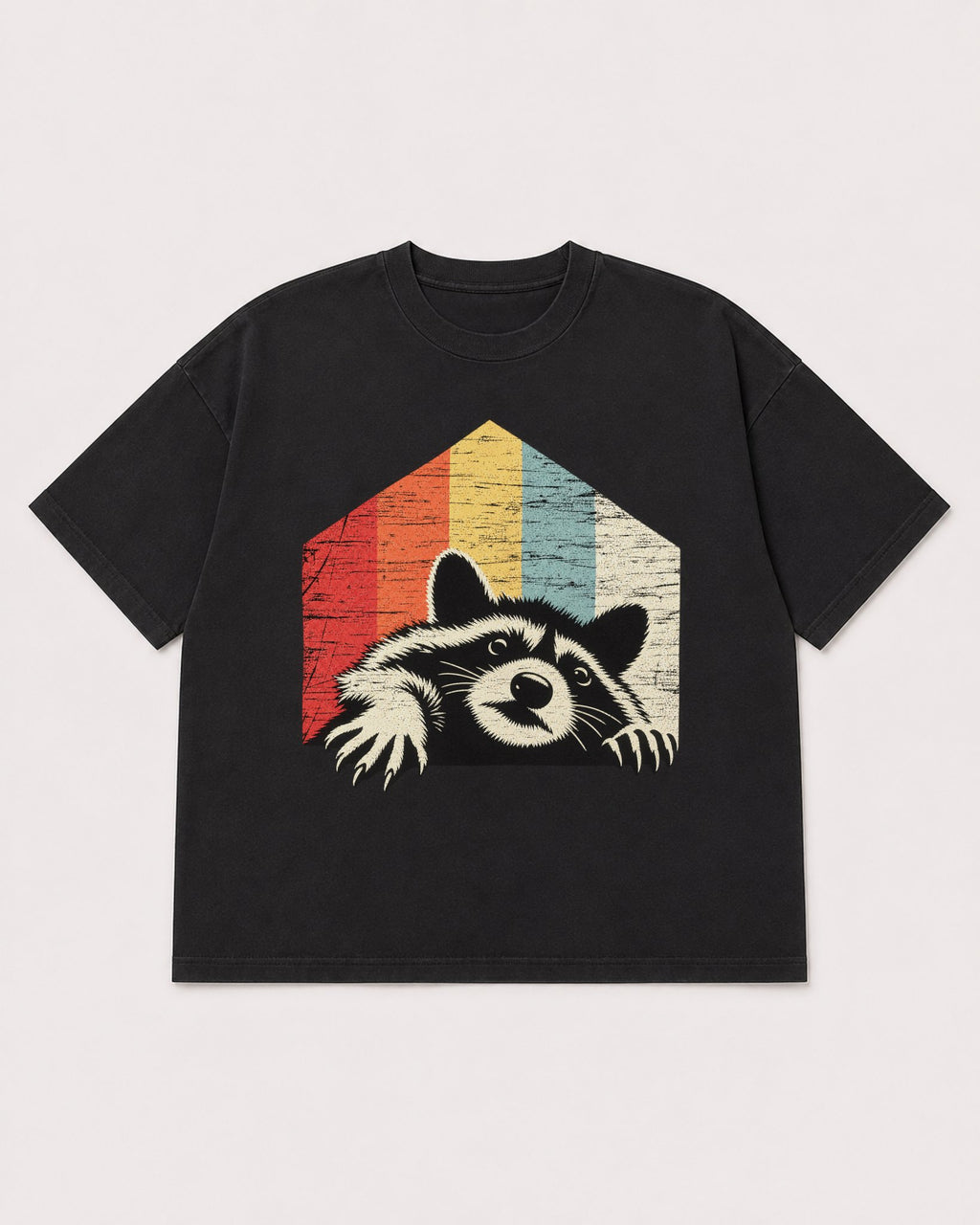 Mockup Boxy Heavyweight Tee Black product