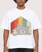 Mockup Boxy Heavyweight Tee White male close-up 45