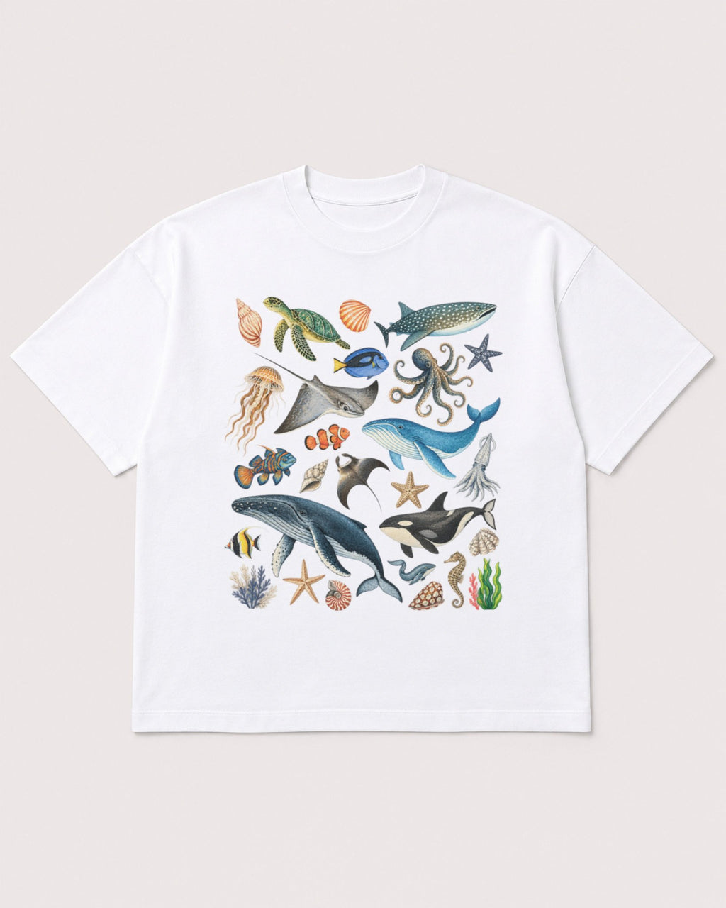 Mockup Boxy Heavyweight Tee White product