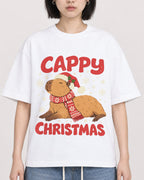 Mockup Boxy Heavyweight Tee White female close-up 11