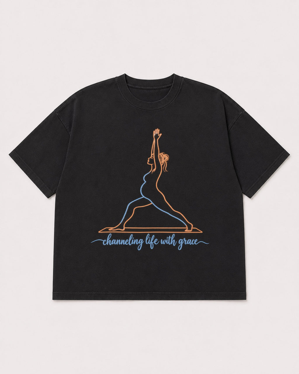Mockup Boxy Heavyweight Tee Black product