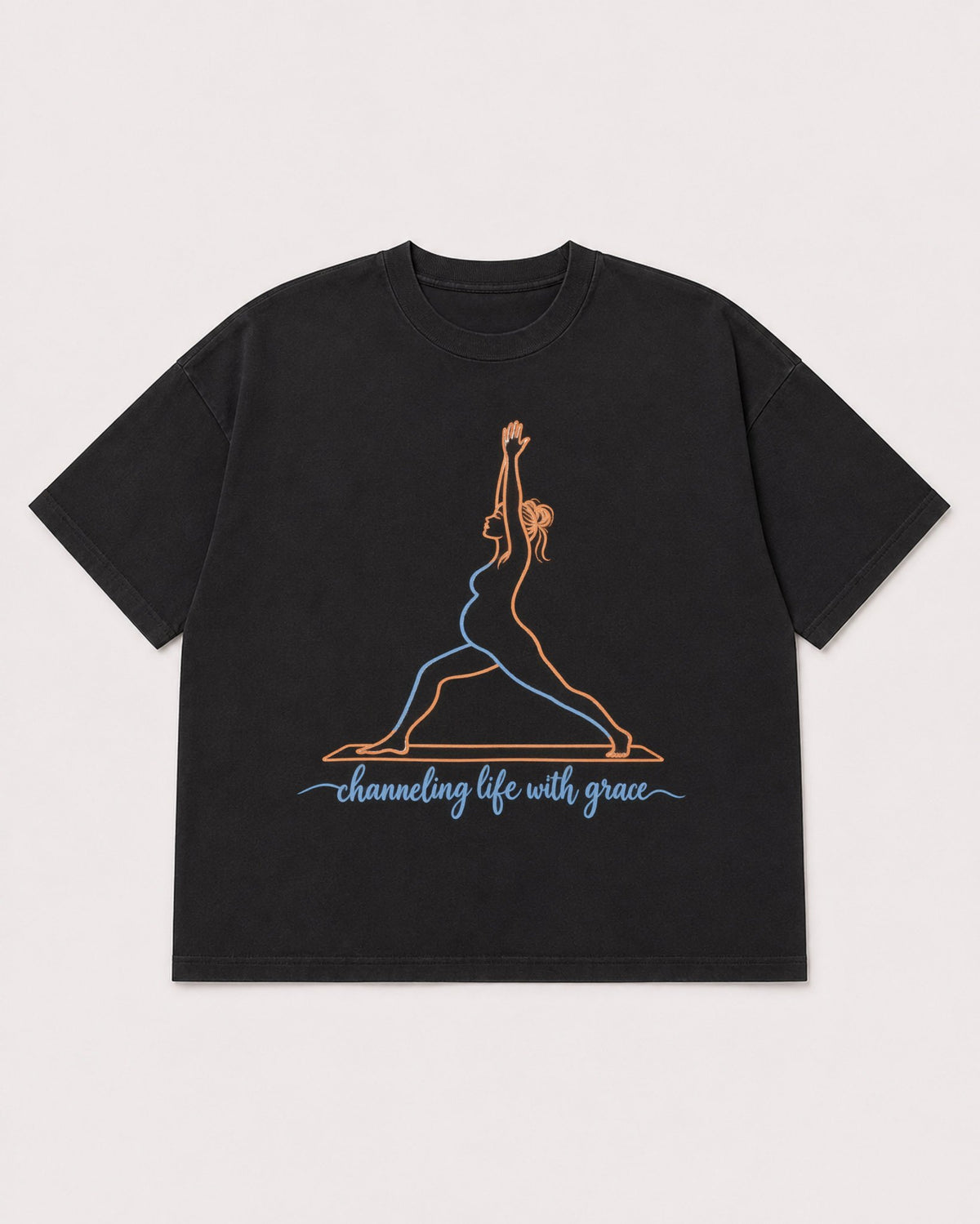 Mockup Boxy Heavyweight Tee Black product