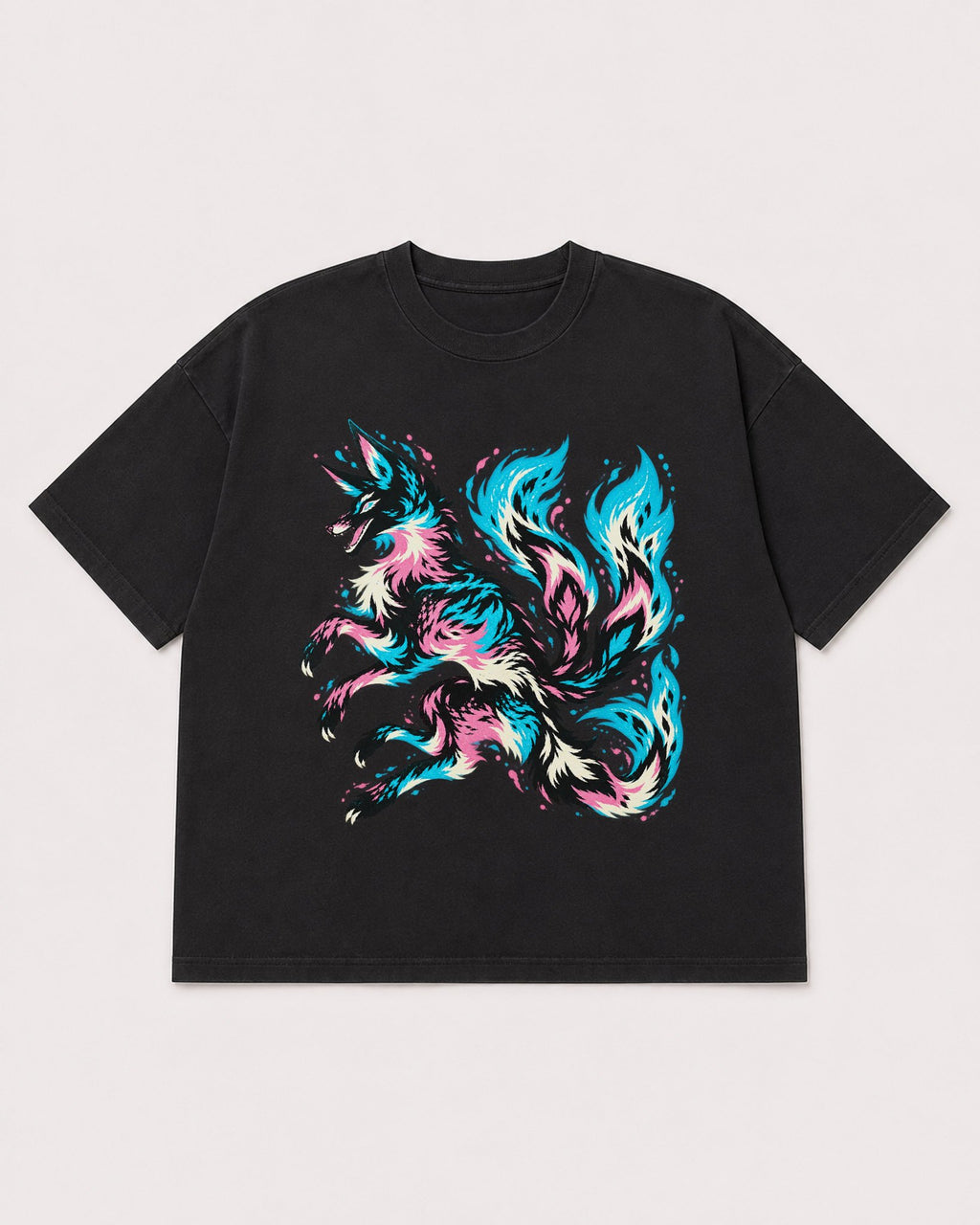 Mockup Boxy Heavyweight Tee Black product