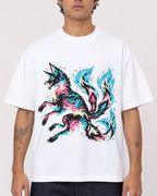 Mockup Boxy Heavyweight Tee White male close-up 06